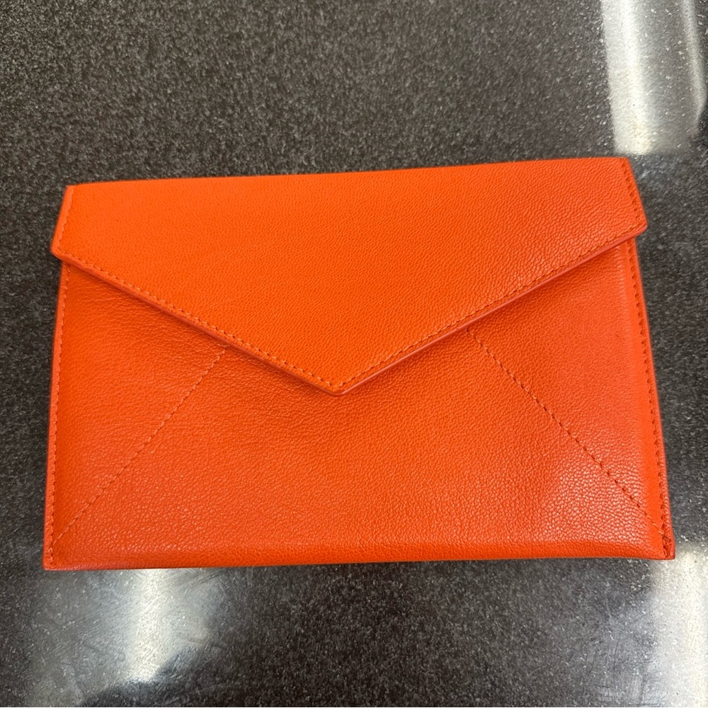 Jack Rogers Vibrant Orange Cosmetic Clutch